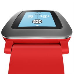 pebbletime 多功能智能手表 彩色电子纸显示屏 续航7天 个性表盘 31米防水 通知 红色智能手表产品图片3